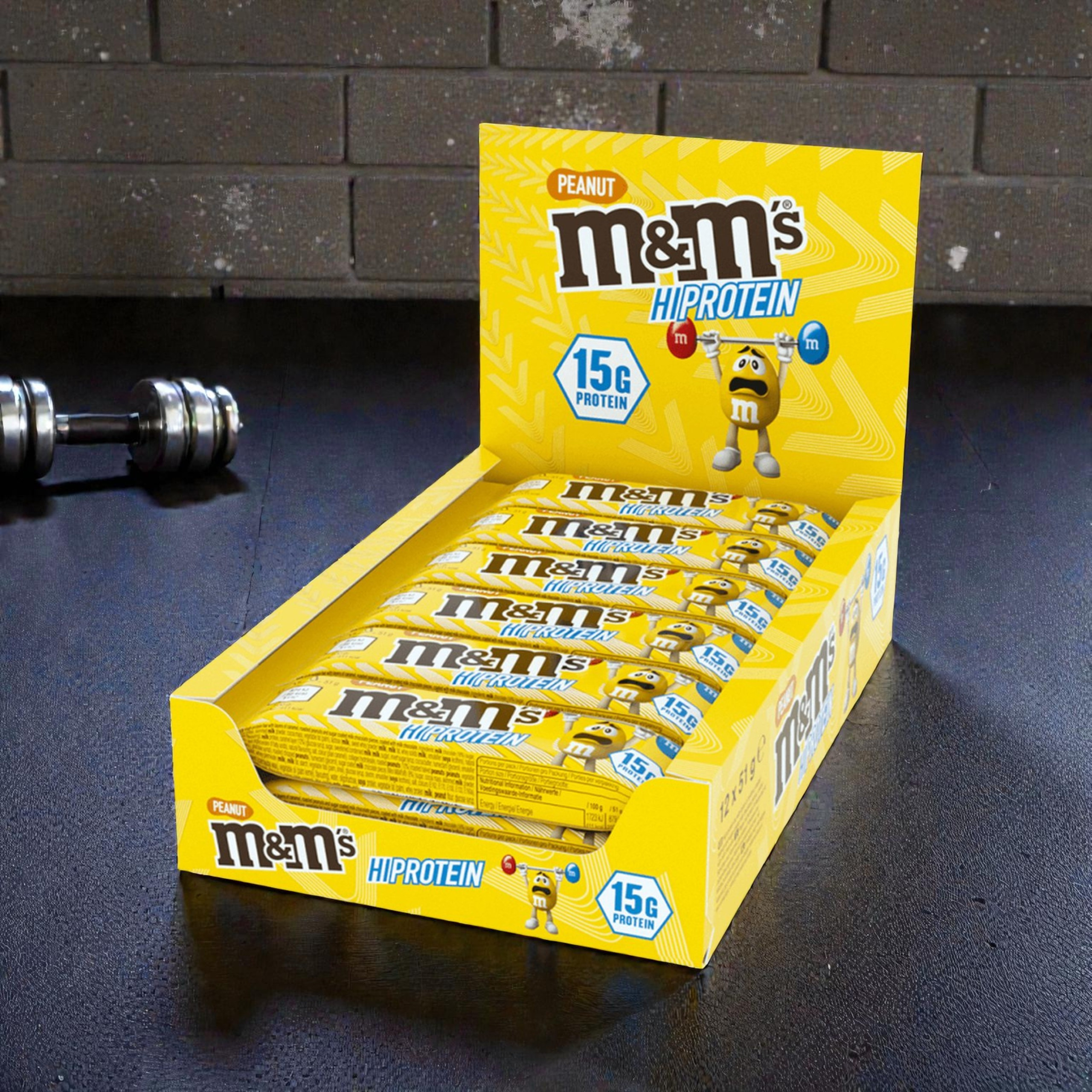 Mars - M&M`s Crispy HiProtein Bar - 12x 52g 